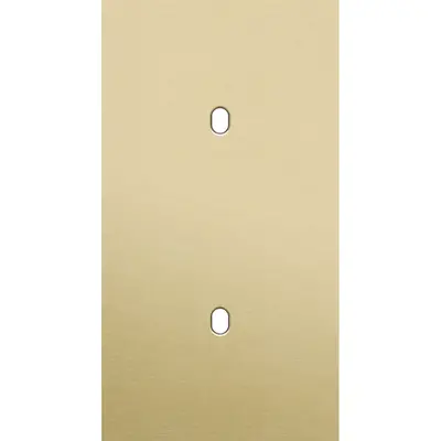 Niko Toggle 2-voudige afdekplaat voor 2 verticale enkele schakelaars alu gold brushed (227-57851)