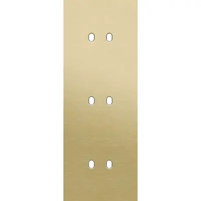 Niko Toggle 3-voudige afdekplaat voor 3 verticale dubbele schakelaars alu gold brushed (227-57952)