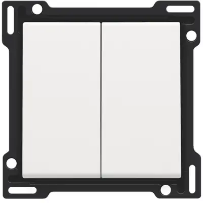 Niko schakelwip 2-voudig white coated (154-61505)