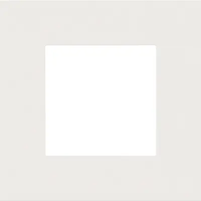 Niko afdekraam 1-voudig Pure white steel coated (154-76100)