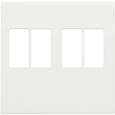 Niko centraalplaat 2-voudig voor stereo luidspreker aansluitdoos white coated (154-69701)