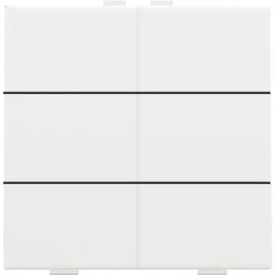 Niko drukknop 6-voudig voor Niko Home Control white coated (154-51006)