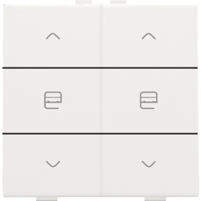 Niko jaloeziebediening 2-voudig voor Niko Home Control white coated (154-51036)