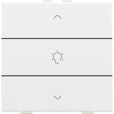 Niko dimbediening 1-voudig met symbool voor Niko Home Control white coated (154-51043)