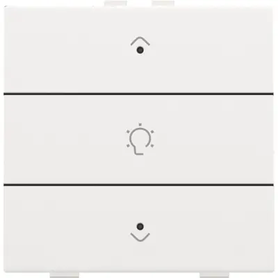 Niko dimbediening 1-voudig met LED en symbool voor Niko Home Control white coated (154-52043)