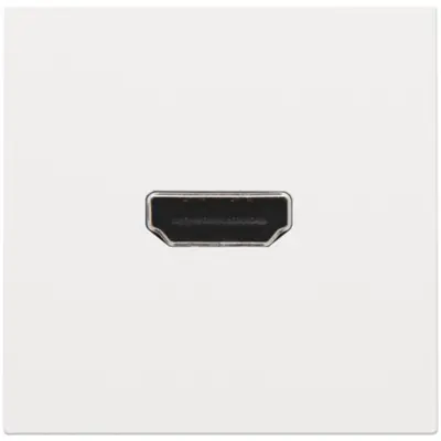 Niko afwerkingsset met HDMI naar HDMI aansluiting white coated (154-69417)
