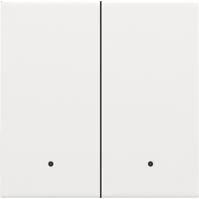 Niko afwerkingsset met lens voor dubbele elektronische schakelaar white coated (154-32004)