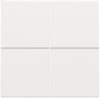 Niko afwerkingsset voor viervoudige schakelaar white coated (154-31008)