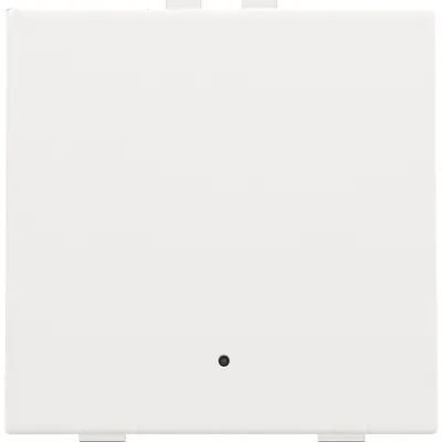Niko drukknop 1-voudig met LED en comfortsensoren voor Niko Home Control white coated (154-52201)