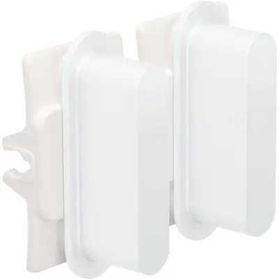 Niko Rocker 2-voudig steel white coated (154-56002)