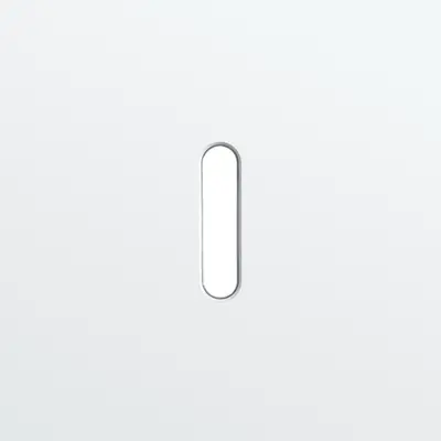 Niko Rocker 1-voudige afdekplaat voor enkelvoudige schakelaar steel white coated (154-56101)