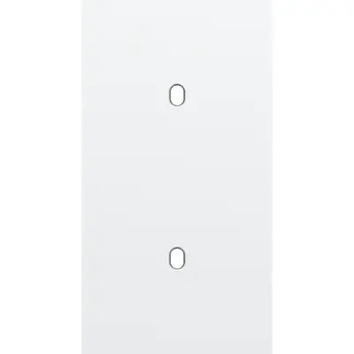 Niko Toggle 2-voudige afdekplaat voor 2 verticale enkele schakelaars steel white coated (154-57851)