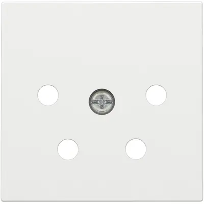 Niko centraalplaat telefoon 4-polig white coated (154-69010)