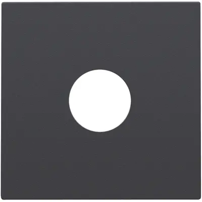 Niko centraalplaat coax anthracite coated (122-69102)