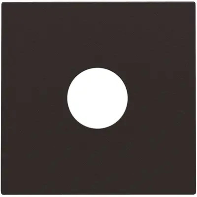 Niko centraalplaat coax dark brown coated (124-69102)