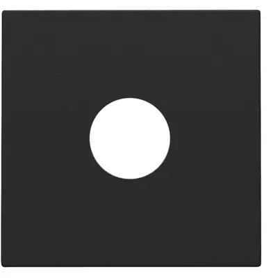 Niko centraalplaat coax black coated (161-69102)