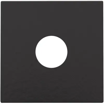 Niko centraalplaat coax piano black coated (200-69102)