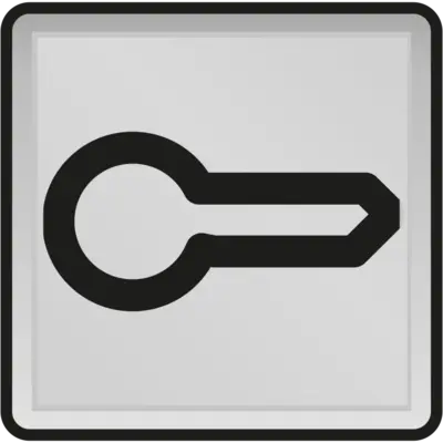Niko Hydro transparant venster met deur symbool voor drukknoppen (700-30300)