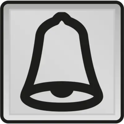 Niko Hydro transparant venster met bel symbool voor drukknoppen (700-30100)