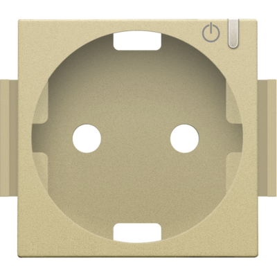 Niko afwerkingsset geconnecteerde wandcontactdoos gold coated (221-66930)
