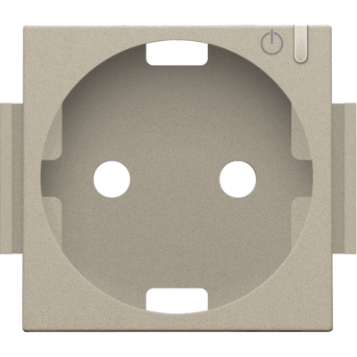 Niko afwerkingsset geconnecteerde wandcontactdoos champagne coated (157-66930)