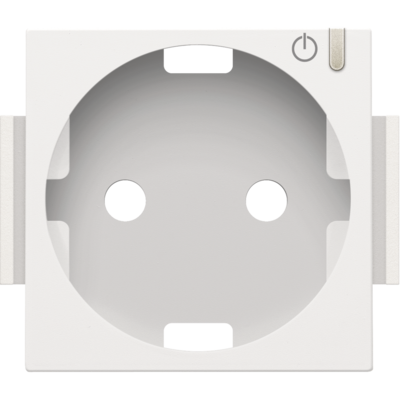 Niko afwerkingsset geconnecteerde wandcontactdoos white coated (154-66930)