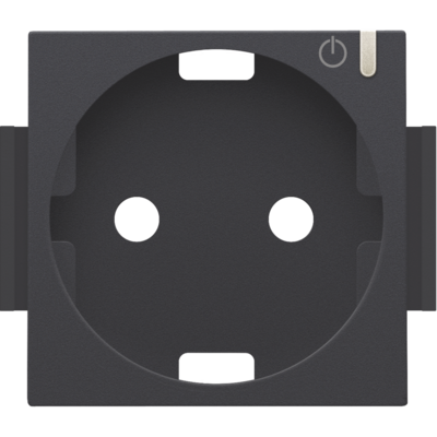 Niko afwerkingsset geconnecteerde wandcontactdoos anthracite coated (122-66930)