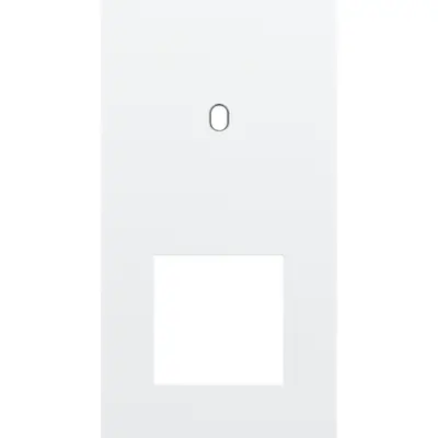 Niko Toggle 2-voudige afdekplaat verticaal voor 1 enkele schakelaar en 1 x 45x45-functie steel white coated (154-57855)