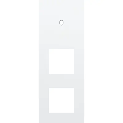 Niko Toggle 3-voudige afdekplaat verticaal voor 1 enkele schakelaar en 2 x 45x45-functies steel white coated (154-57955)