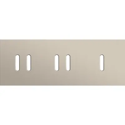 Niko Rocker 3-voudige afdekplaat horizontaal voor 2 dubbele en 1 enkele schakelaar steel champagne coated (166-56704)