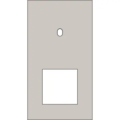 Niko Toggle 2-voudige afdekplaat verticaal voor 1 enkele schakelaar en 1 x 45x45-functie steel champagne coated (166-57855)