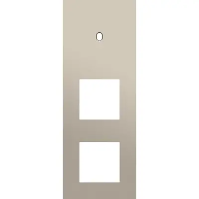 Niko Toggle 3-voudige afdekplaat verticaal voor 1 enkele schakelaar en 2 x 45x45-functies steel champagne coated (166-57955)