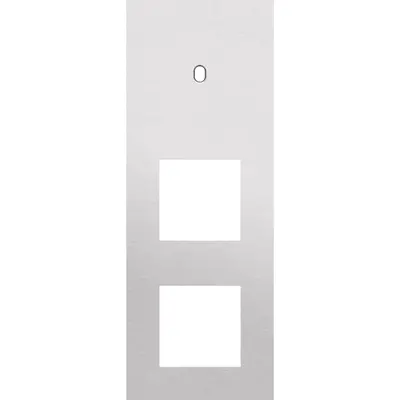 Niko Toggle 3-voudige afdekplaat verticaal voor 1 enkele schakelaar en 2 x 45x45-functies alu grey brushed (155-57955)