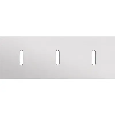 Niko Rocker 3-voudige afdekplaat voor 3 horizontale enkele schakelaars alu grey brushed (155-56701)