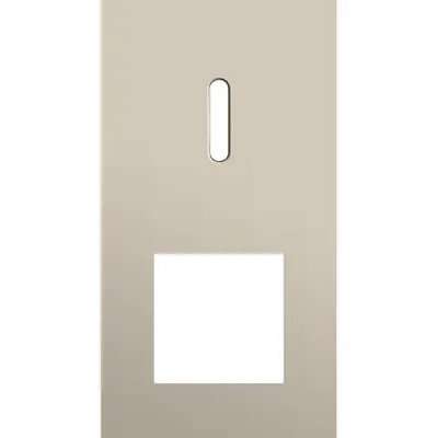 Niko Rocker 2-voudige afdekplaat verticaal voor 1 enkele schakelaar en 1 x 45x45-functie steel champagne coated (166-56855)