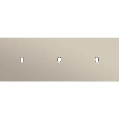 Niko Toggle 3-voudige afdekplaat voor 3 horizontale enkele schakelaars steel champagne coated (166-57701)