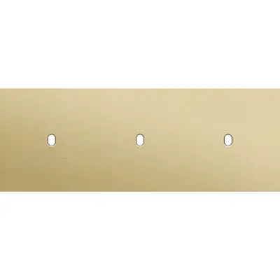 Niko Toggle 3-voudige afdekplaat voor 3 horizontale enkele schakelaars alu gold brushed (227-57701)