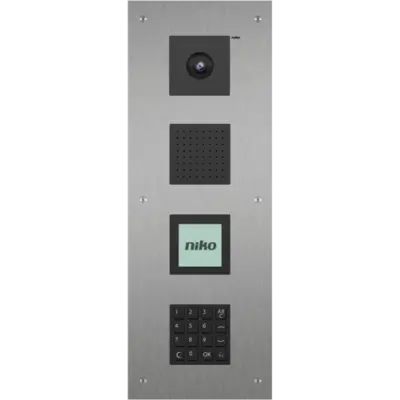 Niko modulaire videobuitenpost voor inbouw met 4 modules (10-385)