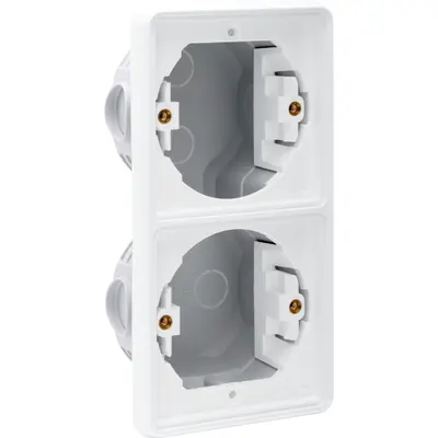 Niko Hydro tweevoudig inbouwkader verticaal wit (701-74000)