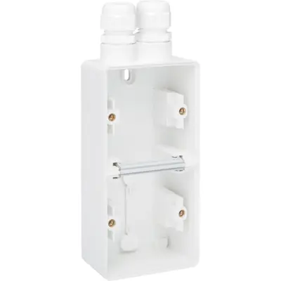 Niko Hydro opbouwbak 2-voudig verticaal met 2x M20-ingang wit (701-84252)