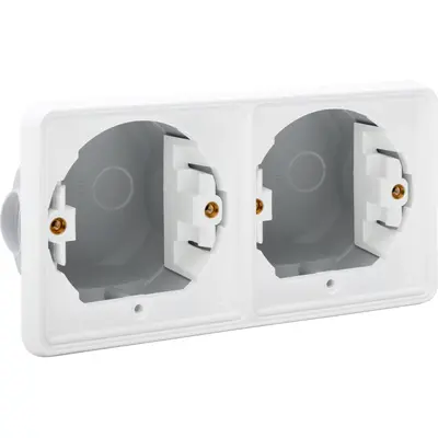 Niko Hydro tweevoudig inbouwkader horizontaal wit (701-75000)