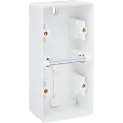 Niko Hydro opbouwbak 2-voudig dubbel verticaal soepele ingang wit (701-83201)