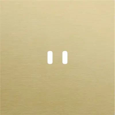 Niko Rocker/Toggle 1-voudige afdekplaat voor dubbele smart USB-C lader alu gold brushed (227-74103)