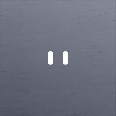 Niko Rocker/Toggle 1-voudige afdekplaat voor dubbele smart USB-C lader alu blue grey brushed (226-74103)