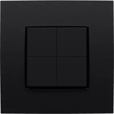 Niko complete Friends of Hue dimschakelaar Intense matt black coated (136-91004)