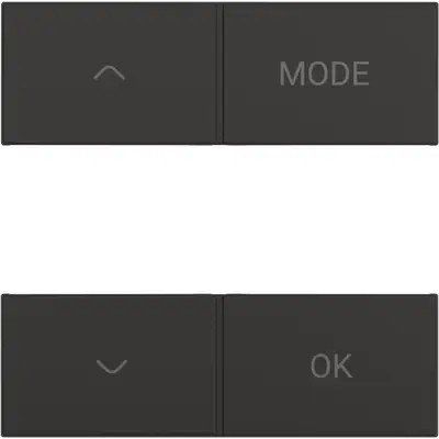 Niko afwerkingsset voor thermostaat Home Control dark brown coated (124-59053)