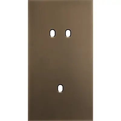 Niko Niko Toggle afdekplaat 2-voudig verticaal voor 1 tweevoudige en 1 enkelvoudige schakelfunctie brass dark bronze patina