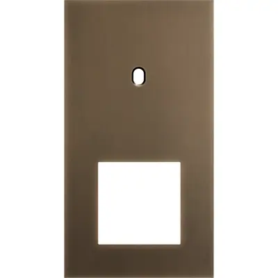 Niko Niko Toggle afdekplaat 2-voudig verticaal voor 1 enkelvoudige schakelfunctie en 1 functie van 45 × 45 mm brass dark bronze patina