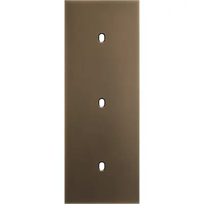 Niko Niko Toggle afdekplaat 3-voudig verticaal voor 3 enkelvoudige schakelfuncties brass dark bronze patina