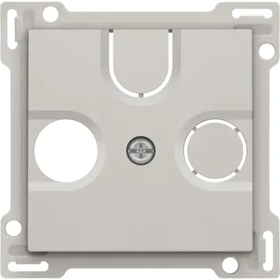 Niko cpl coaxaansl 2x tv fm lt grey (141-69593)